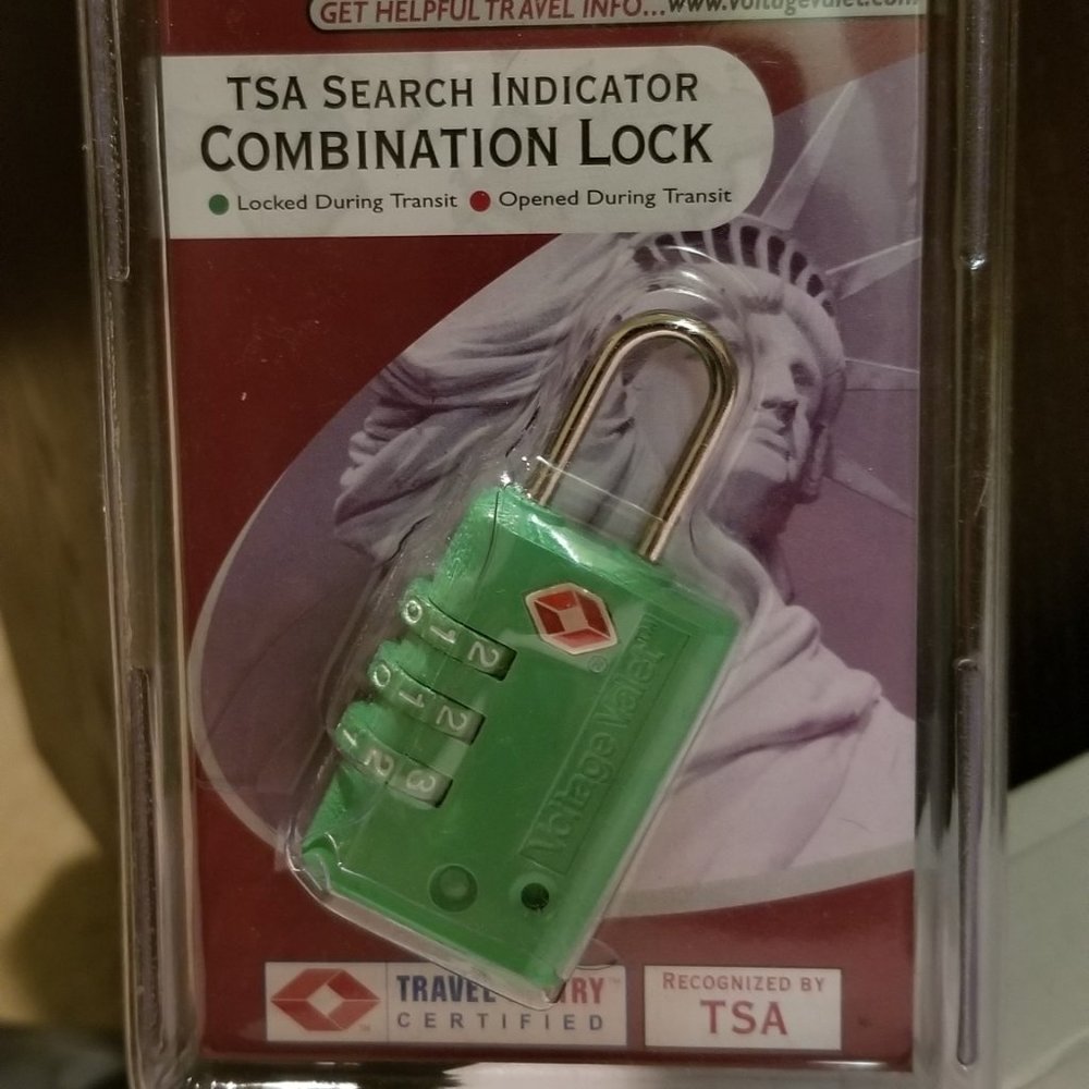 3 Dial TSA Indicator Combination Lock - New